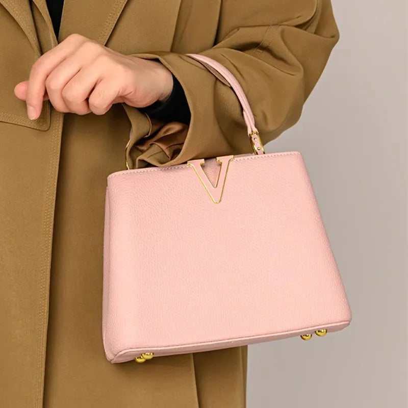 Soft PU Simple Commuter Crossbody | Exquisite High-End Sense Tote Luxegan