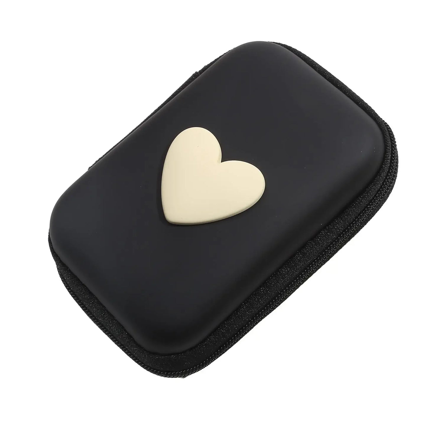 Cute Headphone & Data Cable Storage Bag | Rectangular Box Zipper Pouch Luxegan
