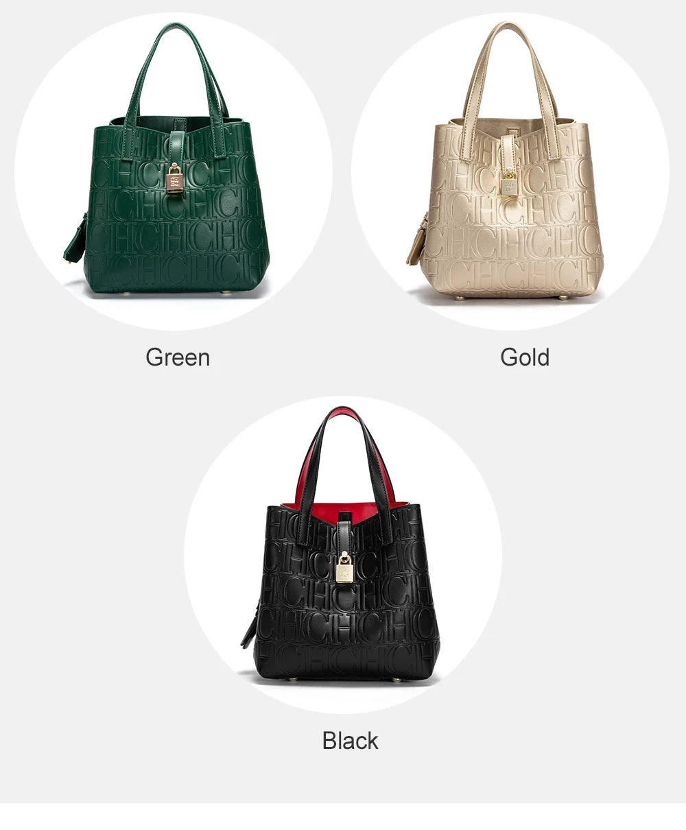 Classic Solid Color Women’s Large Capacity Handbag | Minimalist PU Leather Casual Tote with Letter Detail | Versatile Soft Shoulder Bag (Model CN2C2126) Luxegan