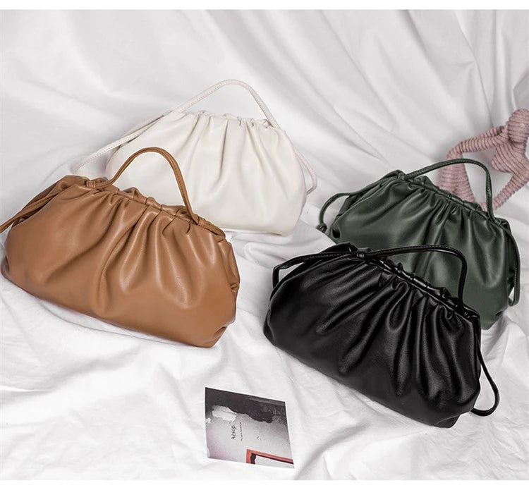 Luxury Soft PU Leather Women's Shoulder Bag | High Quality Small Crossbody Bags & Fashion Female New Handbags (Messenger Hobos) Luxegan