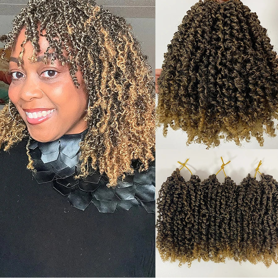 Yanky Twist Crochet Hair | Pre-Looped Senegalese Twist | 8 & 12 Inch | 30 Strands/Pack Luxegan