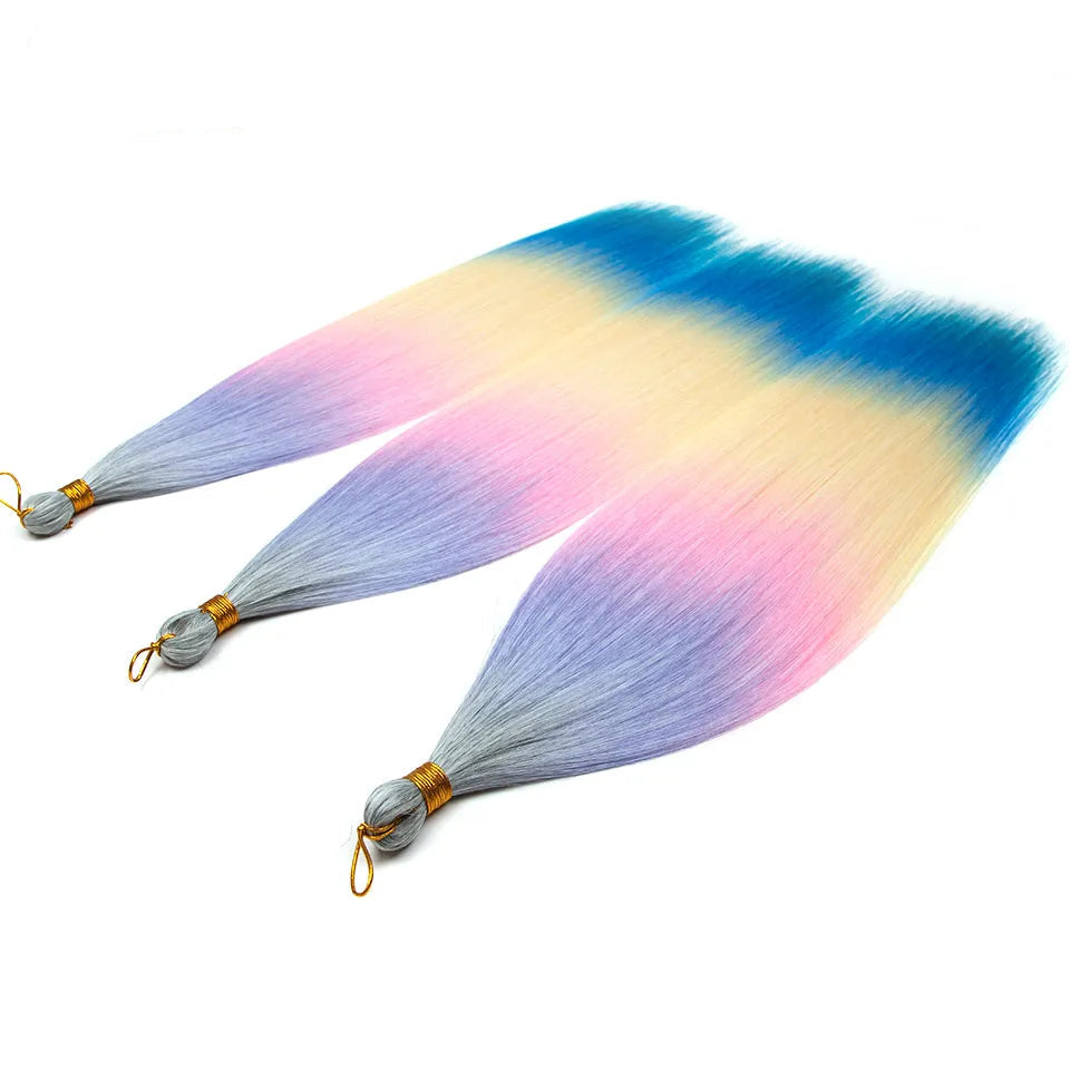 28 Inch Ariel Straight Synthetic Crochet Braids Hair – Ombre & Solid Colors | 300g | 24 Shades - view 28
