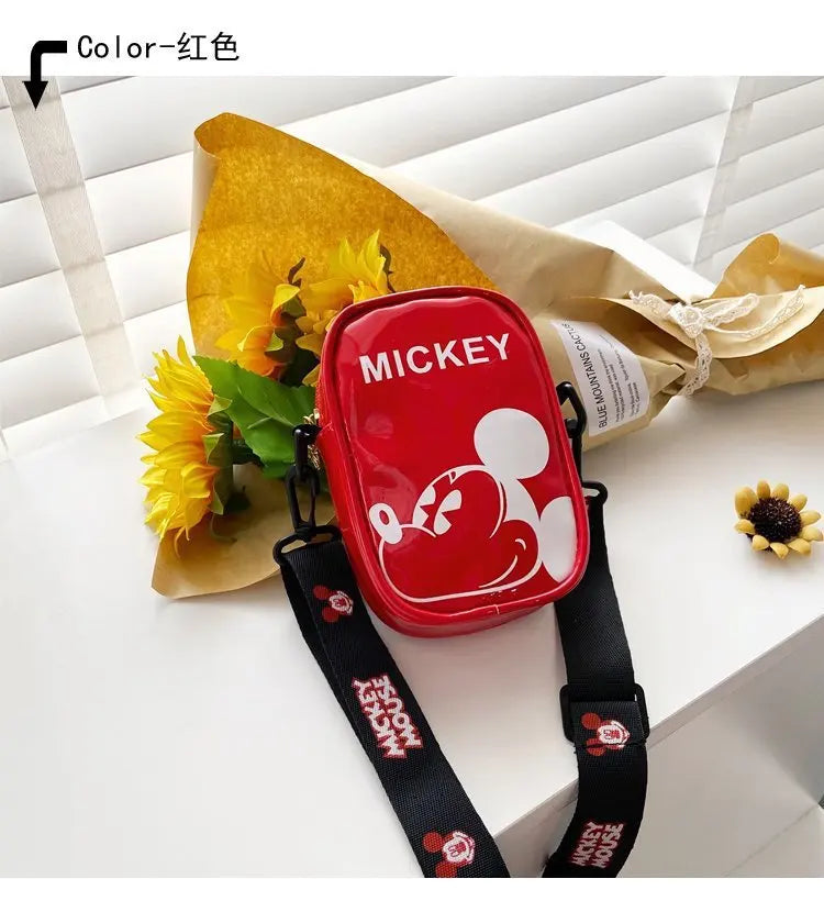 Disney Mickey Mouse Cartoon Straddle Bag | Cute Mini Fashion Boy's Coin Purse & Small Backpack for Girls & Baby Luxegan