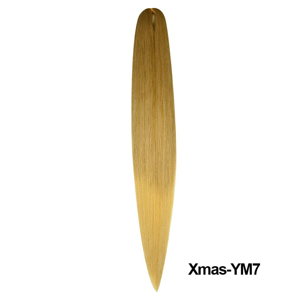Christmas Kanekalon Jumbo Braid Hair Extensions | Yaki Straight | 1 Strand