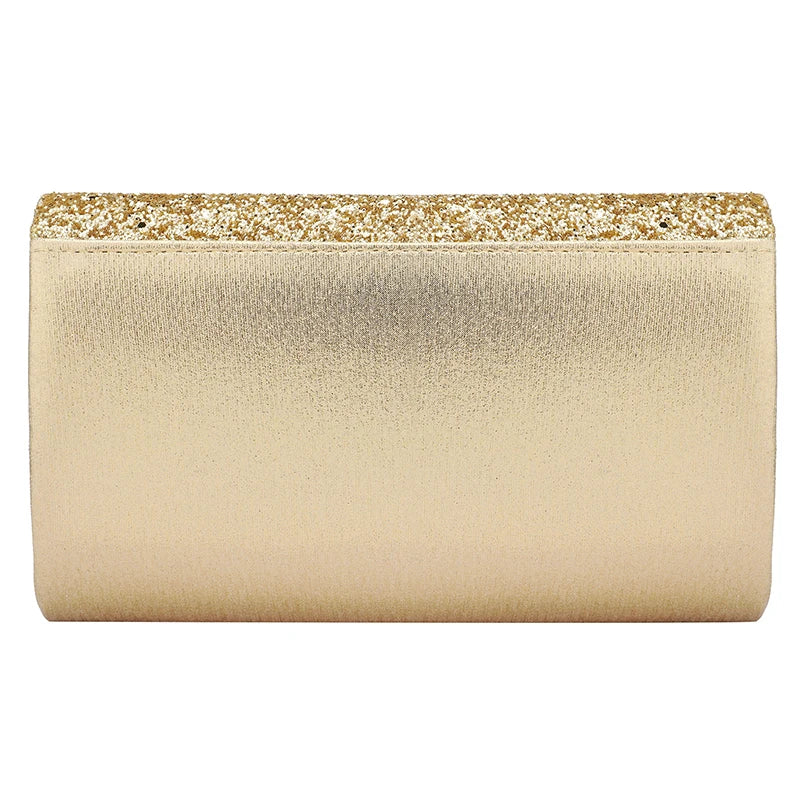 Sequined Envelope Clutch Bags For Women Fashion Gold Purses And Handbags With Chain Shoulder Bags Wedding Party Clutches