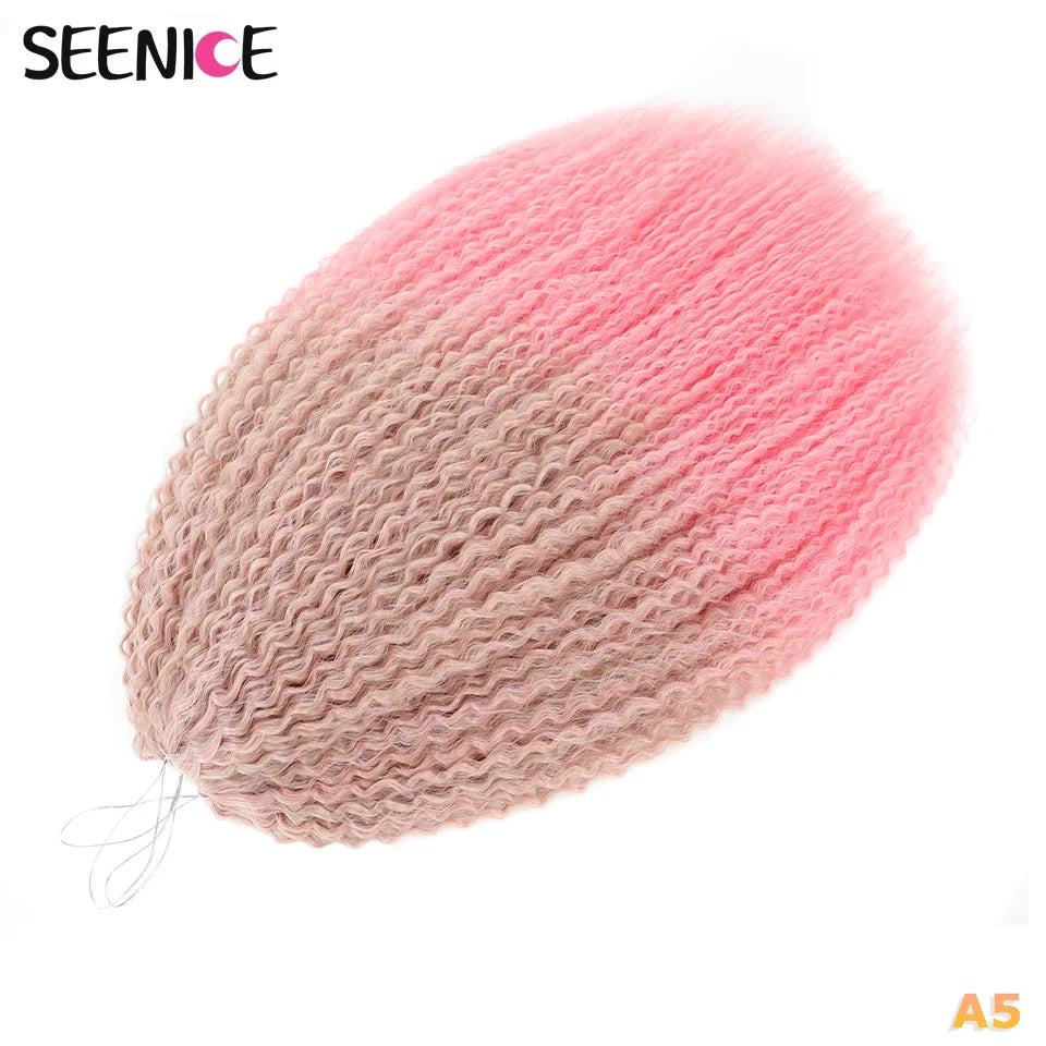 Afro Kinky Curly Crochet Braiding Hair Extensions – Ombre Synthetic Braids for Women | 20 & 28 - view 23