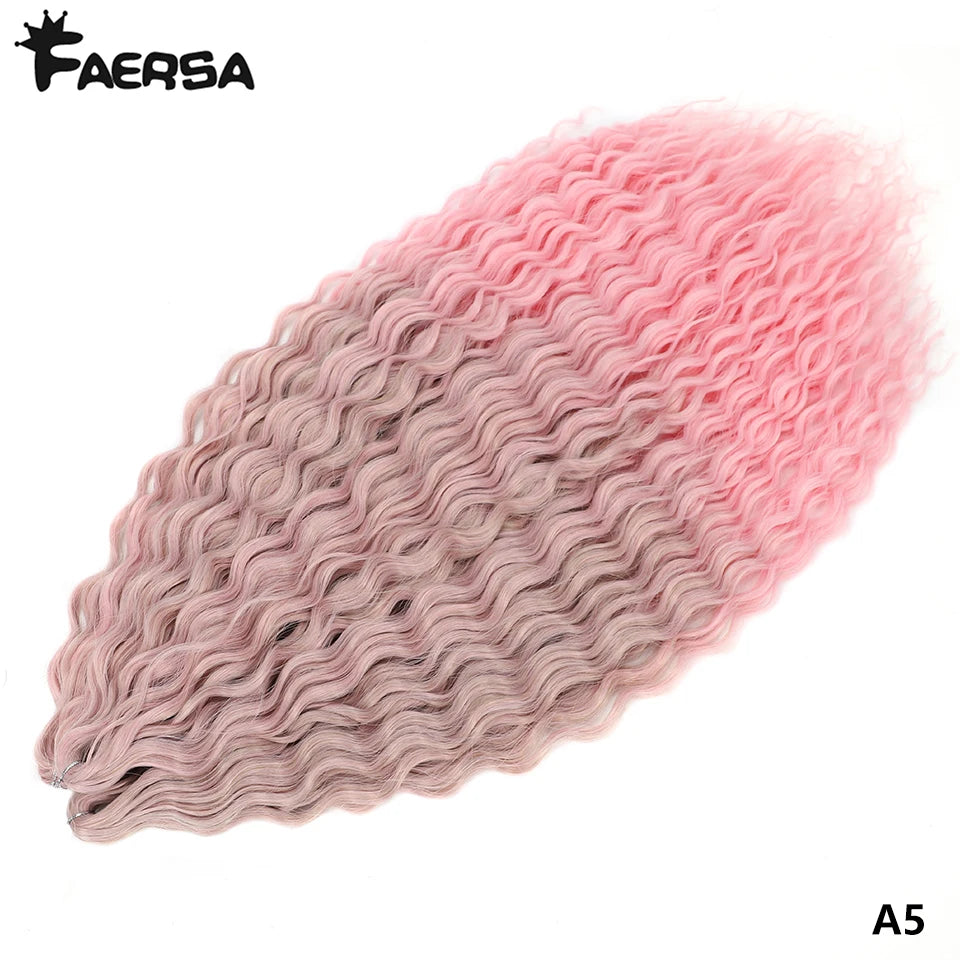 Water Wave Synthetic Crochet Hair | 22–30 Inch