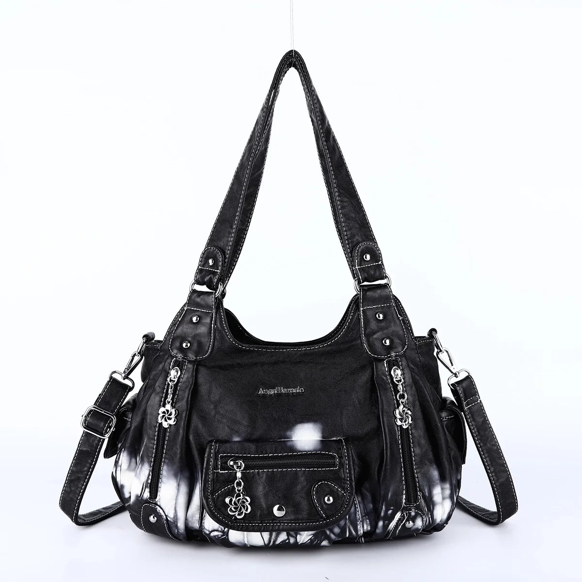 Fashion Women's PU Leather Top-Handle Handbag | Soft Satchel Shoulder Bag & Crossbody Purse (Female Hᴏbos Style) Luxegan