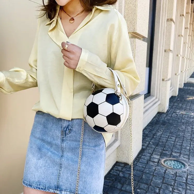 Hot Selling Ladies Spherical Bag | Personality Basketball Bag & New Shoulder Messenger Bag (Korean Round Bag Women's Bag) Luxegan