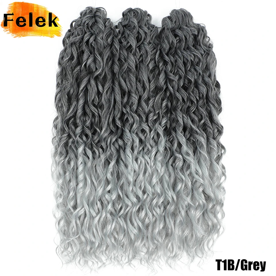 Jessica Hair Deep Wavy Twist Crochet Hair 22 Inch | 100G | 54 Colors | 3 Packs/Lot