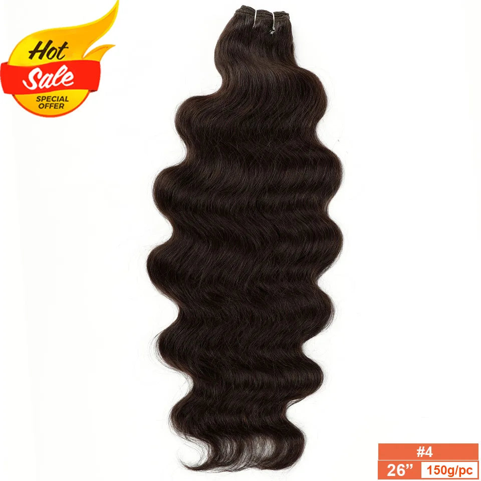 Synthetic Body Wave Hair Extensions | 26–30 Inch | 150–200g