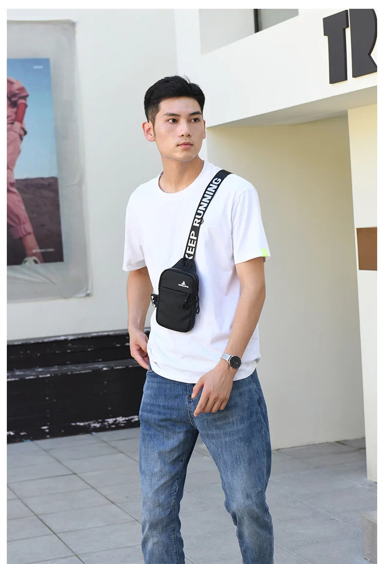 Small Chest Bag & Mobile Phone Bag | Outdoor Sports Mini Fashion Shoulder & Messenger Bag (Unisex Gift) Luxegan