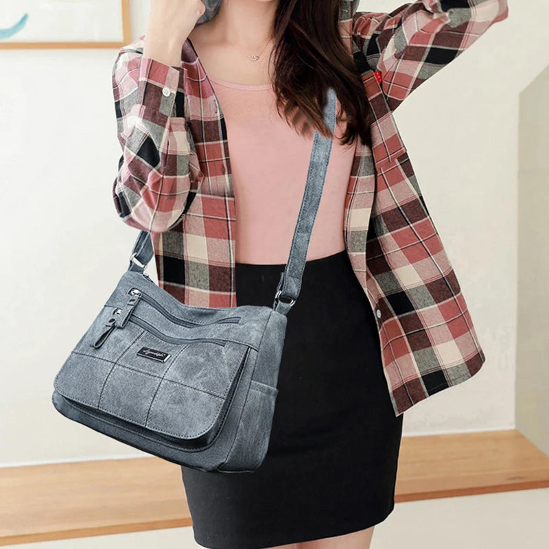 Fashion Women's Canvas Crossbody Bag Luxury Designer Tote Shoulder Bags for Ladie | Old Money Messenger
