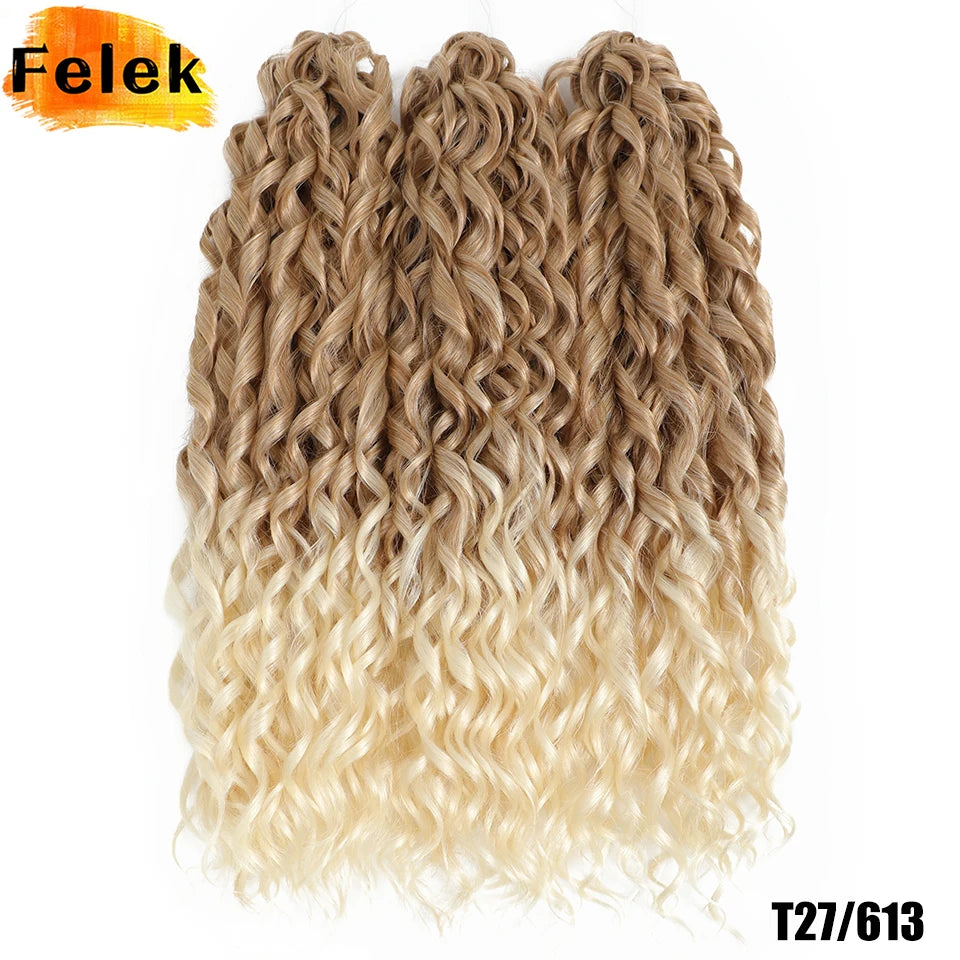 Jessica Hair Deep Wavy Twist Crochet Hair 22 Inch | 100G | 54 Colors | 3 Packs/Lot