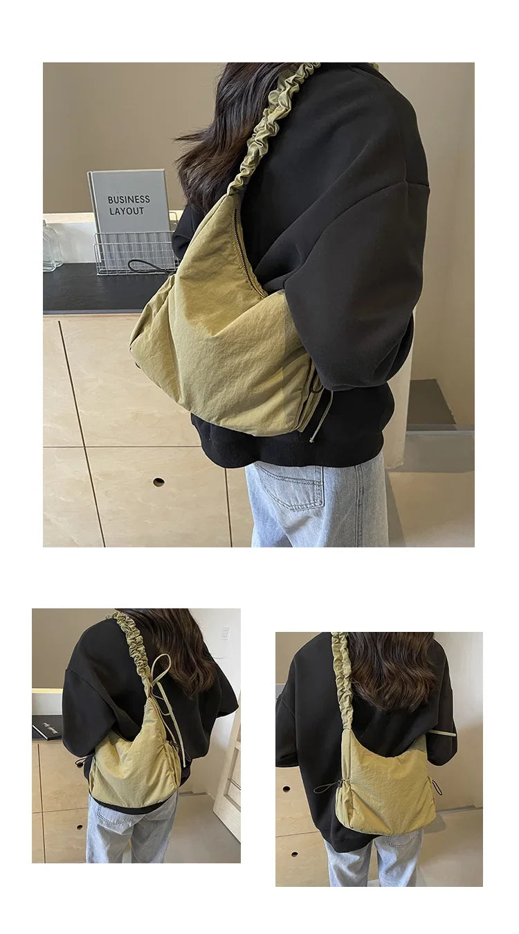 High-quality Nylon Women's Shoulder Bag Work Style Casual Crossbody Bag | New Trend Fashion Y2K Handbags Travel Shopping Luxegan