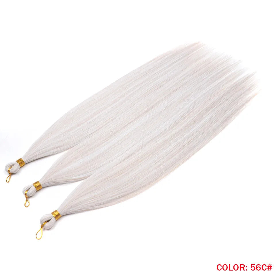 28 Inch Ariel Straight Synthetic Crochet Braids Hair – Ombre & Solid Colors | 300g | 24 Shades - view 5