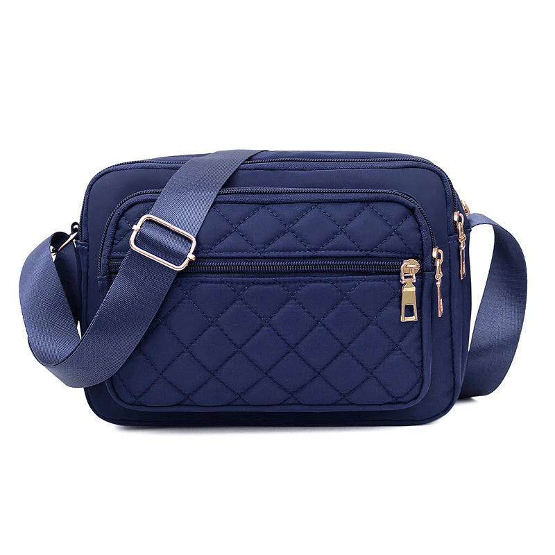 Multiple Compartment Crossbody Bags Women Messenger Bag | Casual Lady Bag Waterproof Nylon Single Shoulder Strap Pack Luxegan