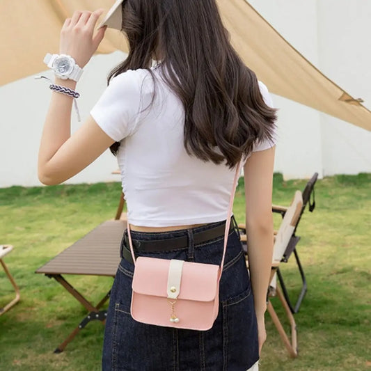 Fashion Small Square Bag | Genuine Leather Mini Crossbody Bag for Women | Trendy Girls' Summer Travel Purse | Casual Tote Style Mini Handbag Luxegan