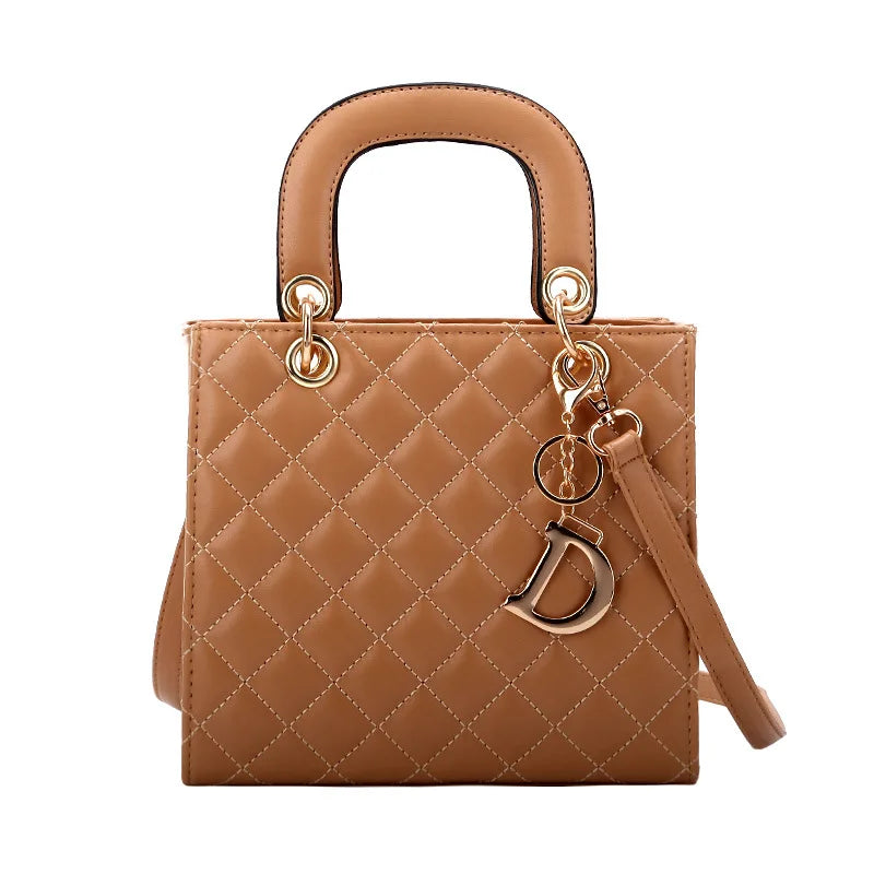Luxury Lingge Chain Tote Bag | Women's Fashion Shoulder & Crossbody Handbag Luxegan