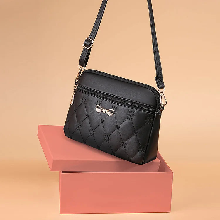 Simple Embroidered Shoulder Bag | Heart Crossbody & Handbag Luxegan