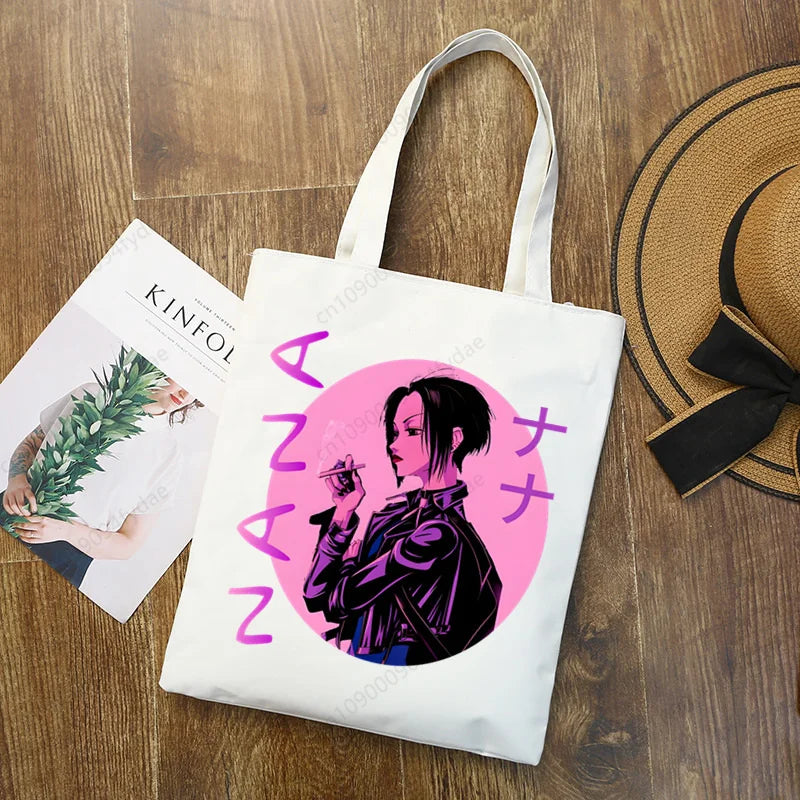 Nana Osaki BLAST Anime Manga Printed Canvas Tote Bag | Custom Reusable Cloth Handbag Shoulder Bag (Unisex) Luxegan