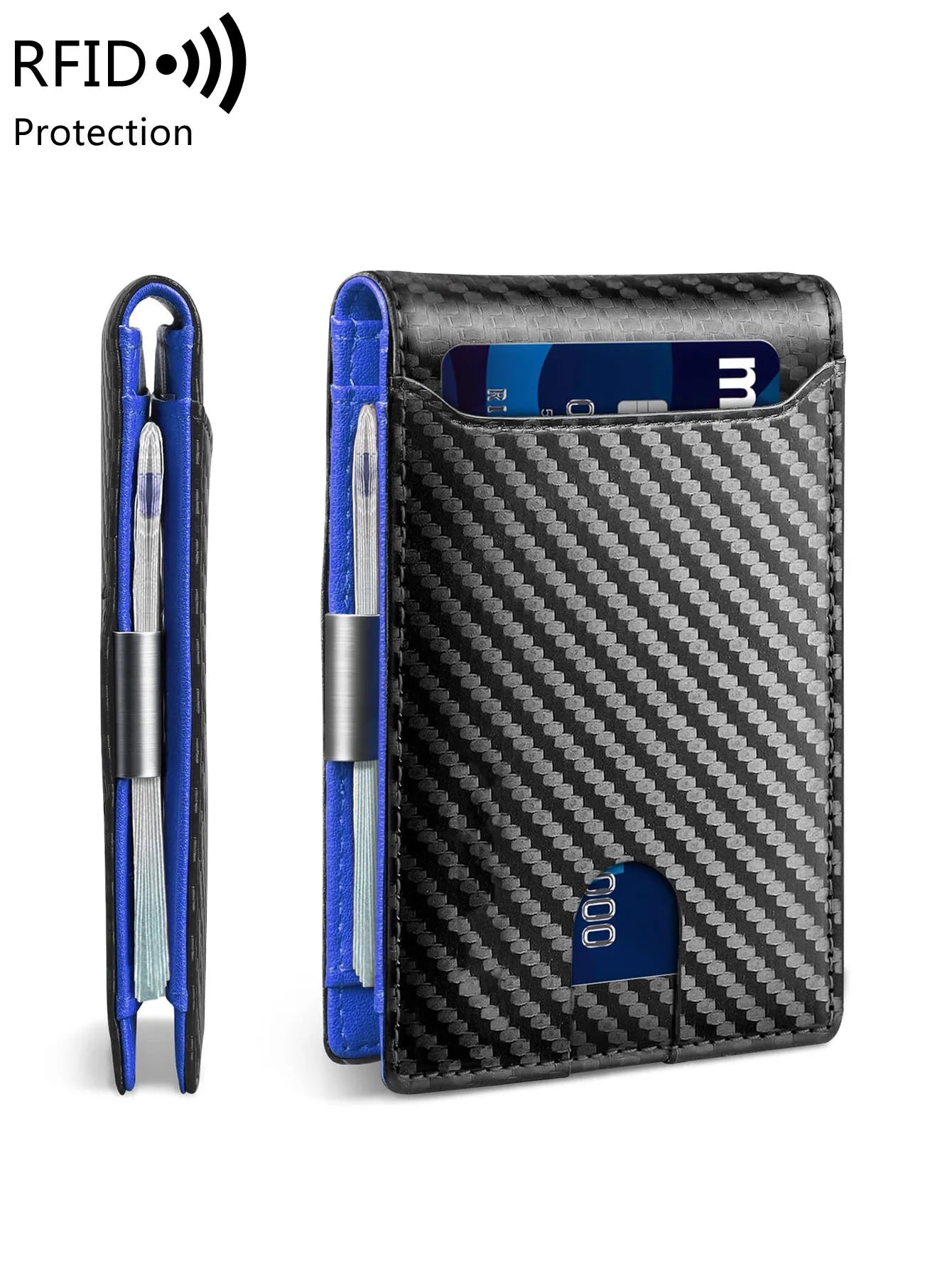 Minimalist Fashion Men's Mini Wallet | Sophisticated "Ultra-Thin" Silhouette | RFID-Blocking 11-Card Multifunctional Billfold | "Dignified" High-Performance Portable Essential for Radiant Versatile Styling Luxegan