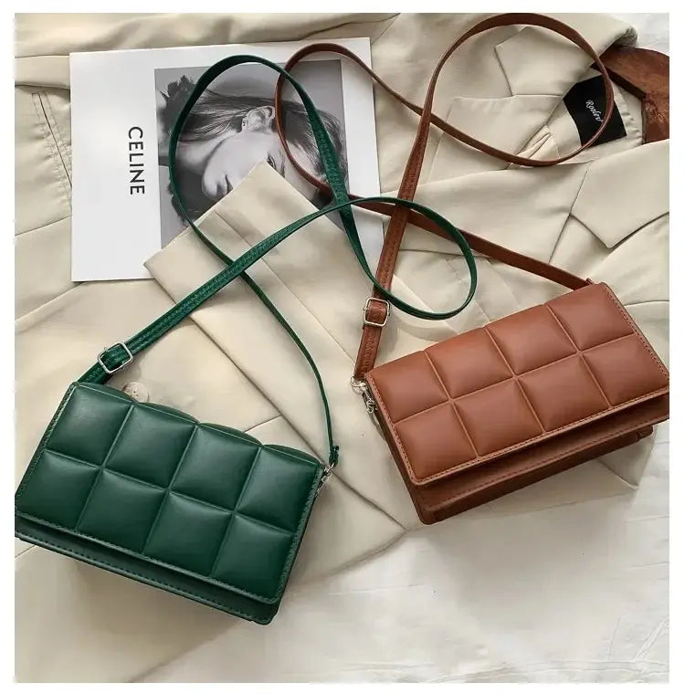 Fashion Brand Designer Women's Shoulder Bag | Small PU Leather Female Crossbody Bag & Trend Classic Handle Handbag Luxegan