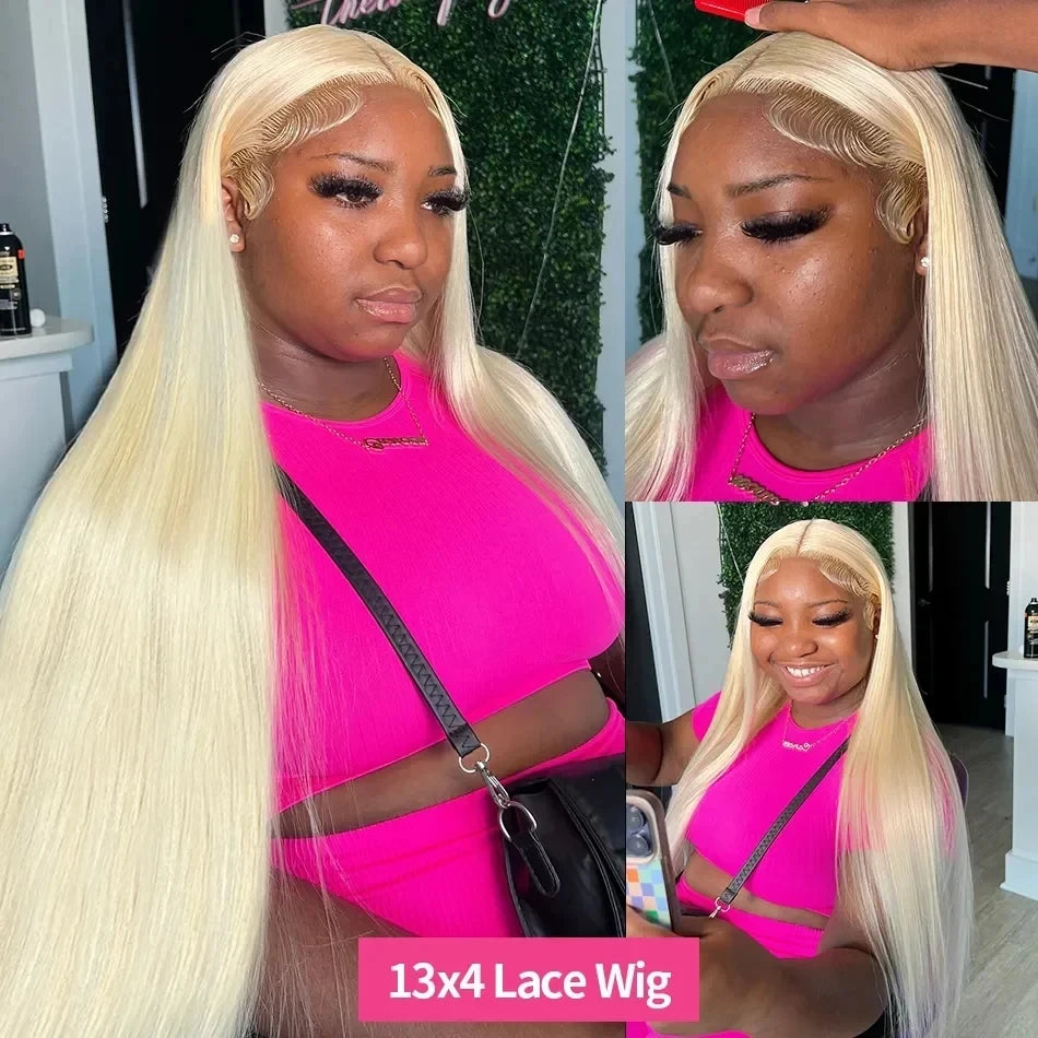 Honey Blonde Brazilian Human Hair Wig | Sophisticated 13x6 HD Transparent Lace Frontal | Elegant Bone Straight Remy Hair | "Dignified" High-Definition Lace Front Wig for Versatile High-Fashion Styling Luxegan