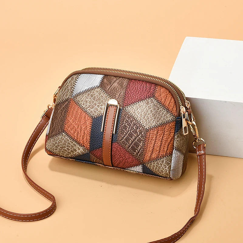 Trendy Printed Shell Bag | Casual Crossbody & Shoulder Purse Luxegan