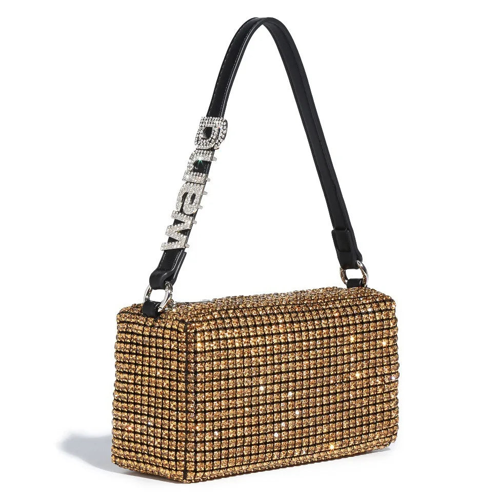 Sparkly Rhinestone Clutch | Elegant Party & Daily Crossbody Luxegan