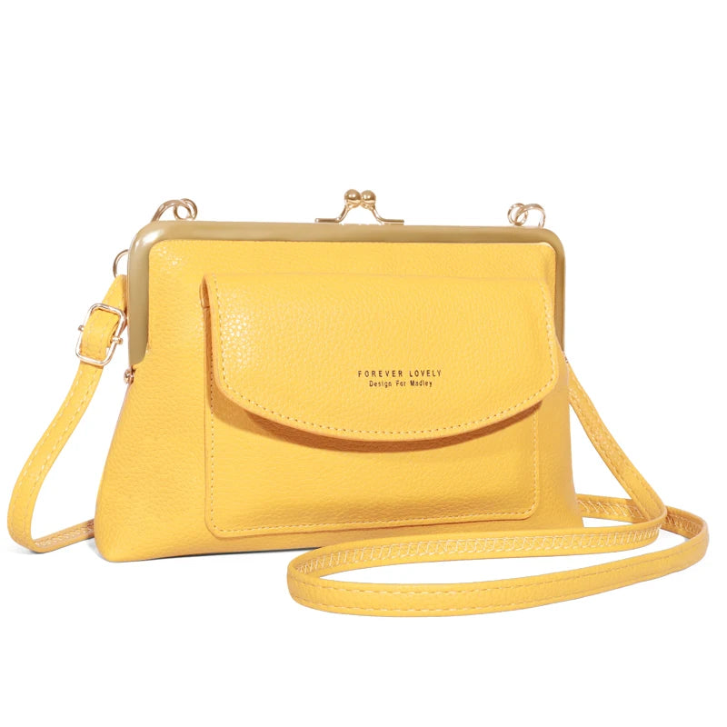 Elegant PU Leather Box Clutch | Party Bag with Criss-Cross and Sequin Detail Luxegan