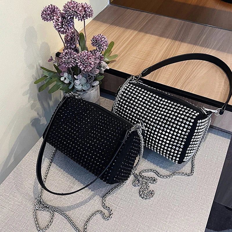 New Spring & Summer Small Bags Trend | Personalized Color Diamond Pillow Bag & Chain Shoulder Crossbody Bag Luxegan