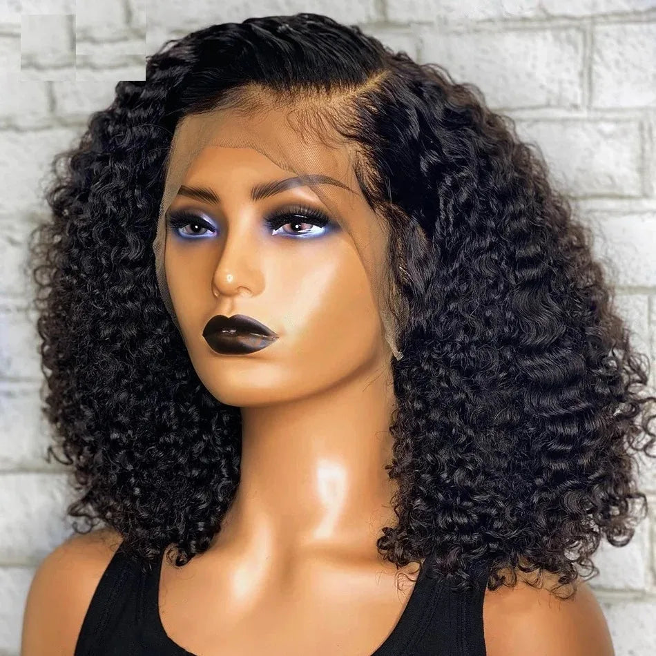 Mossily Short Curly Bob Wigs 13x6 HD Lace Front Human Hair For Women 200% Deep Wave 13x4 Frontal Brazilian Remy 5x5 Closure Wig