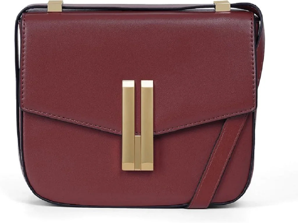 Trendy Women's Small Tote Bag | Large Capacity PU Square Shoulder Bag | Adjustable Strap Hasp Closure for Party & Vacation Luxegan