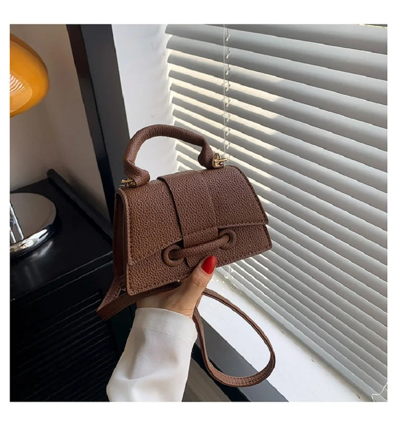 New Fashion Women's Bag | High-Quality PU Leather Shoulder & Crossbody Bag (Small Square Bag) Luxegan
