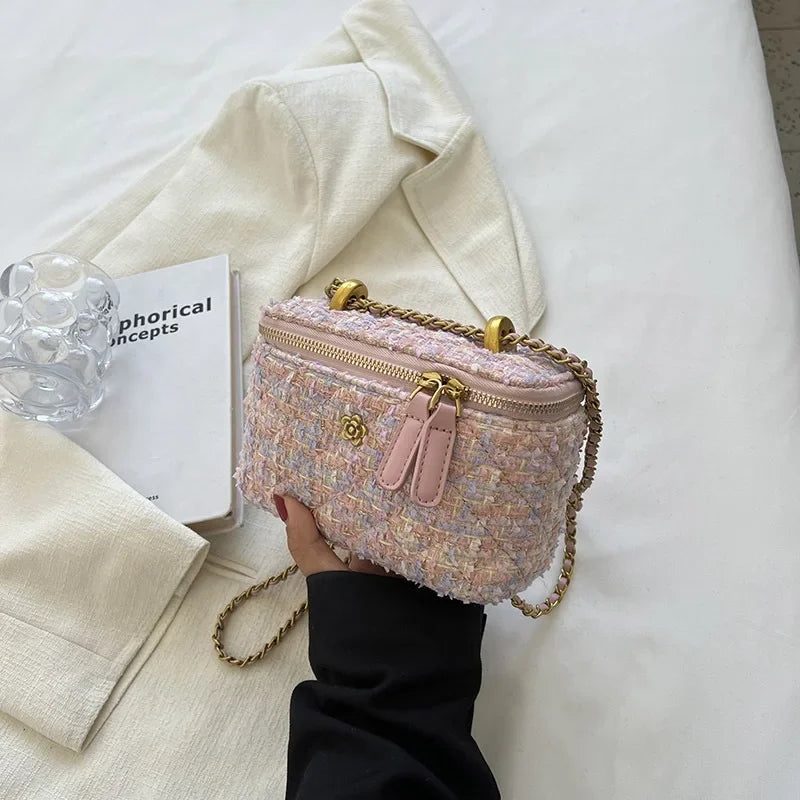 Women's Shoulder Bags | Popular Niche Crossbody Bag & Wool Chain Small Square Bag Luxegan