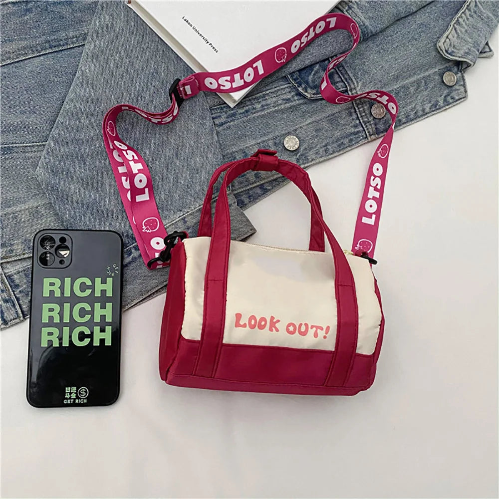 Disney Stitch Hard Canvas Bucket Shoulder Bag Luxegan