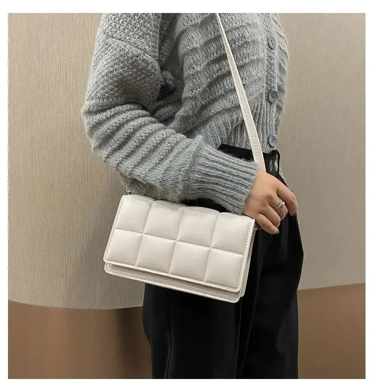Fashion Brand Designer Women's Shoulder Bag | Small PU Leather Female Crossbody Bag & Trend Classic Handle Handbag Luxegan