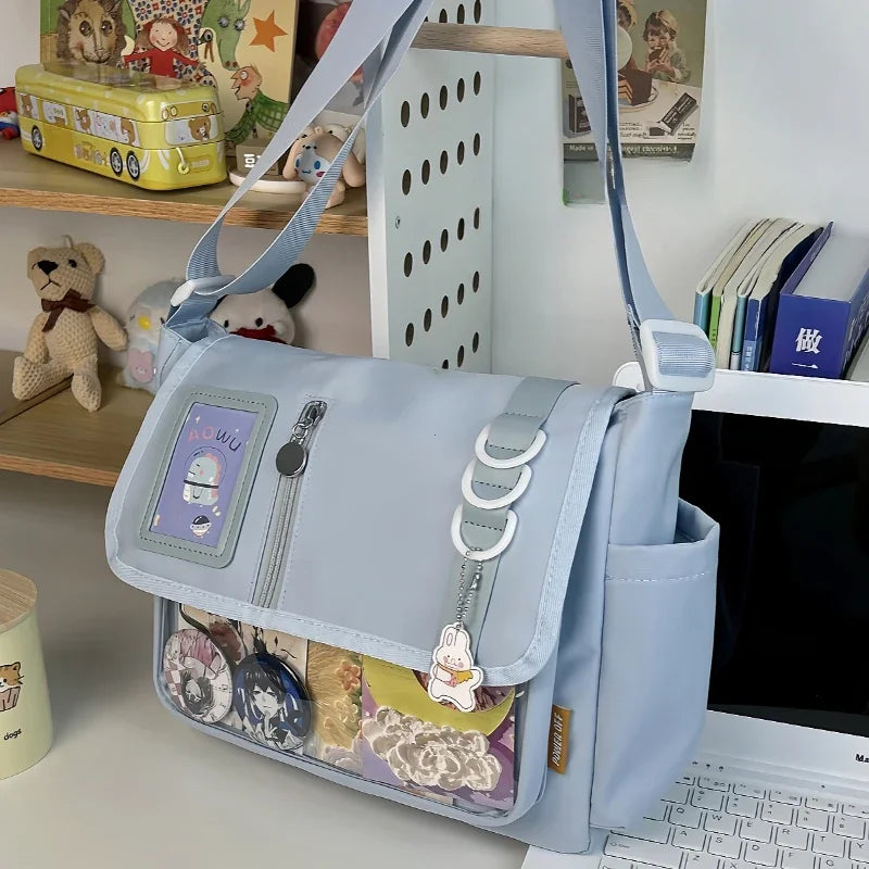 Polyester Solid Itabag | Moderate Harajuku Y2K Satchel Bag Luxegan