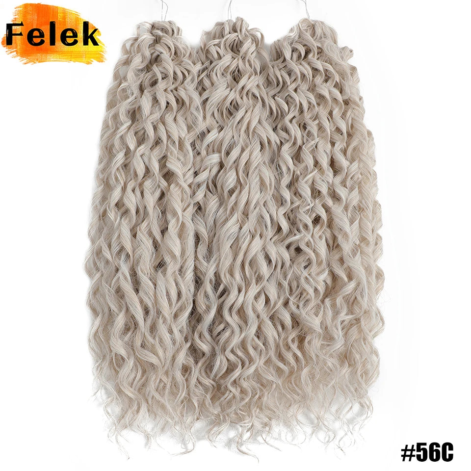Jessica Hair Deep Wavy Twist Crochet Hair 22 Inch | 100G | 54 Colors | 3 Packs/Lot