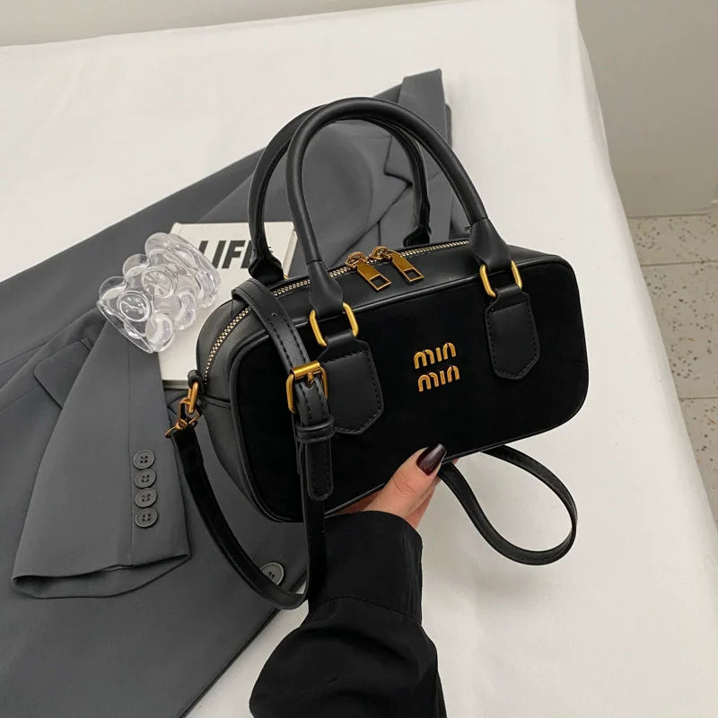Matte Frosted Bowling Bag | Women's Luxury Crossbody & Handbag