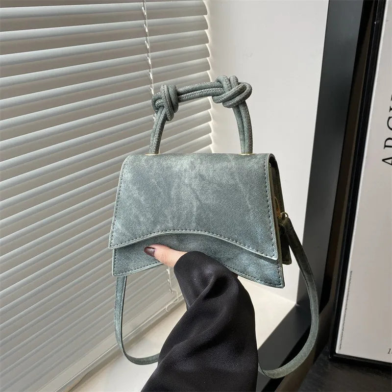 PU Leather Fashion Square Crossbody | Simple Western Style Shoulder Bag Luxegan