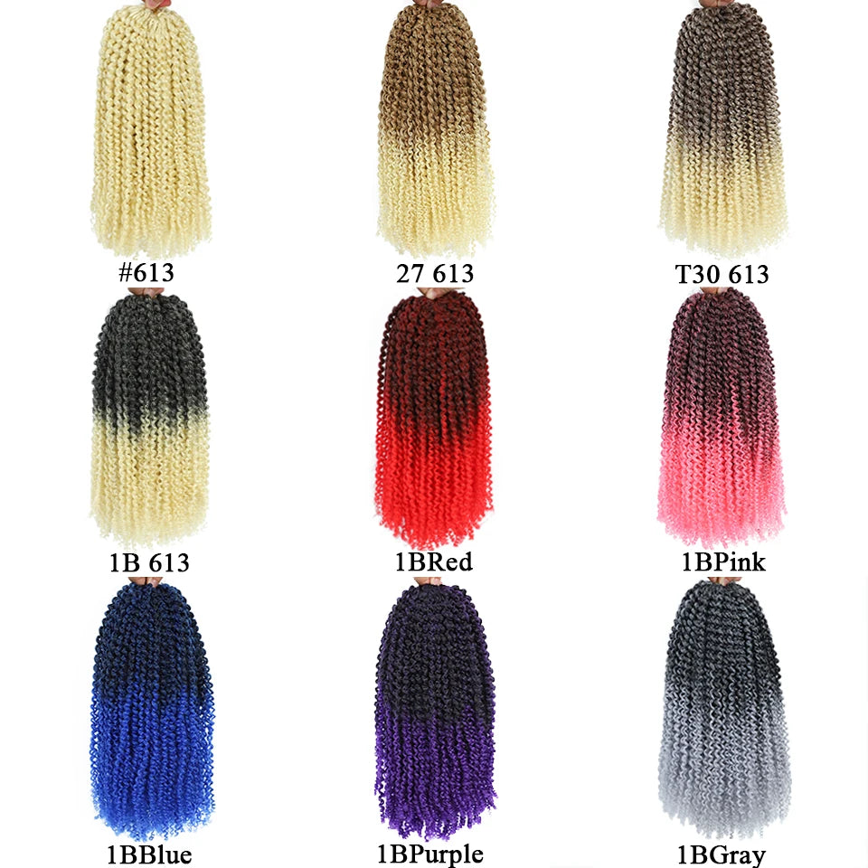 Marlybob Jerry Curl Crochet Hair | 8–12 Inch Curly Braids