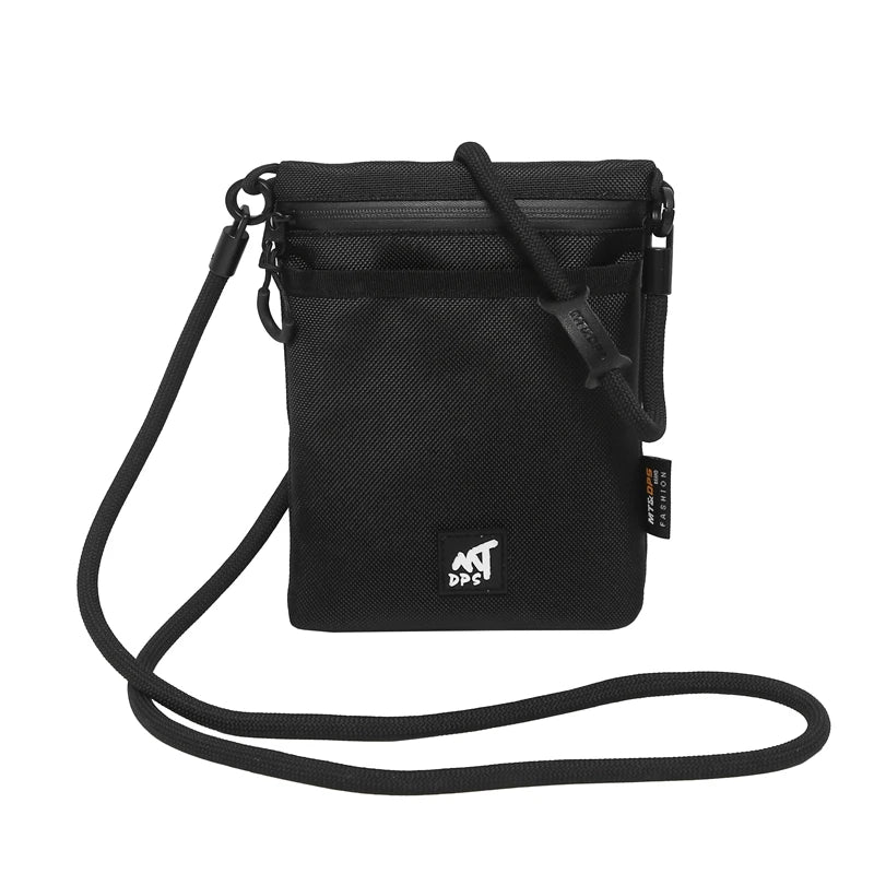 Original Design Nylon Cloth Messenger Bag | New Portable Mobile Phone Bag | Unisex Simple Shoulder Satchel with String Closure Luxegan