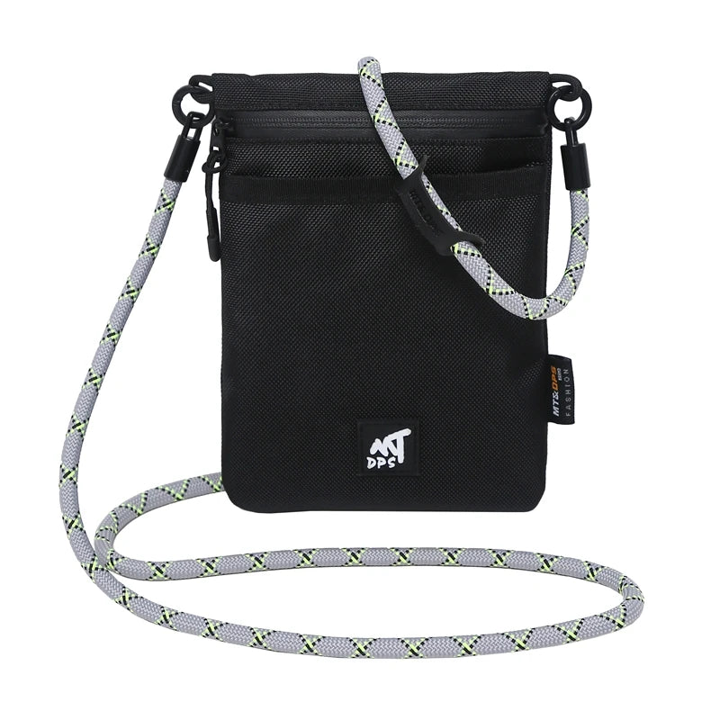 Original Design Nylon Cloth Messenger Bag | New Portable Mobile Phone Bag | Unisex Simple Shoulder Satchel with String Closure Luxegan
