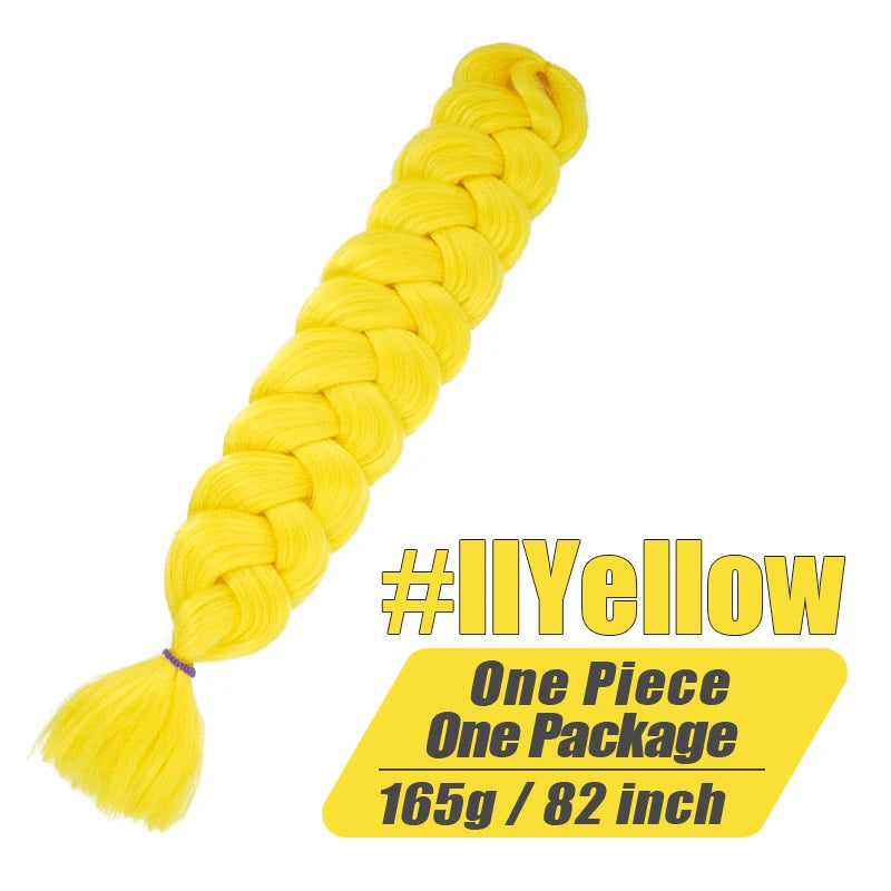 82-Inch XP Crochet Jumbo Braiding Hair – Pre-Stretched Kanekalon | Kinky Straight | 30 Colors | 1 - view 4