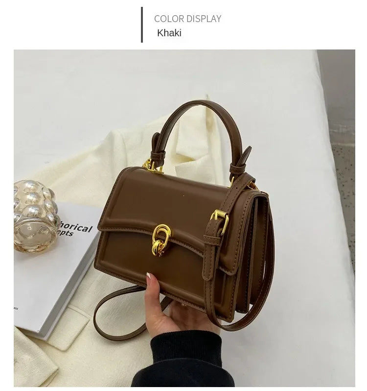 New Small PU Leather Crossbody Bags for Women | Simple Totes Shoulder Bag & Lady Luxury Brand Designer Handbags and Purses Luxegan