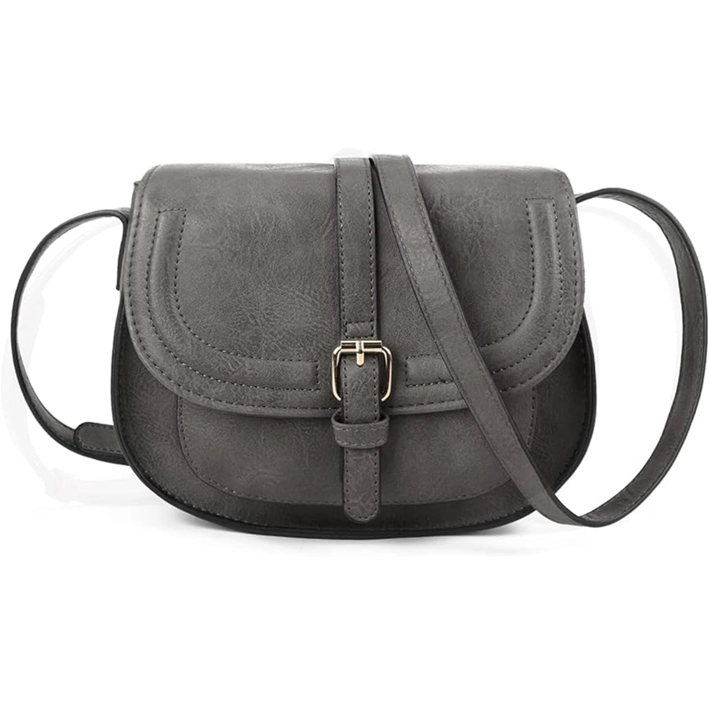 Small Vegan Leather Crossbody Bag | Vintage Lady Satchel Luxegan