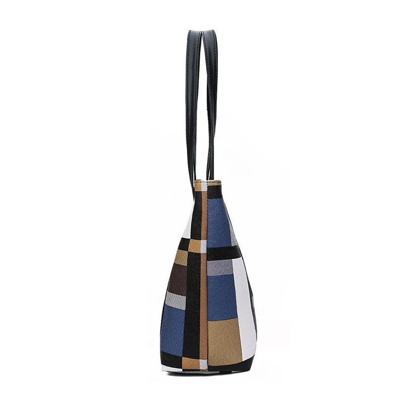 Tote Bag Women's | New Fashion Lightweight & Large Capacity Checkered Handbag Luxegan