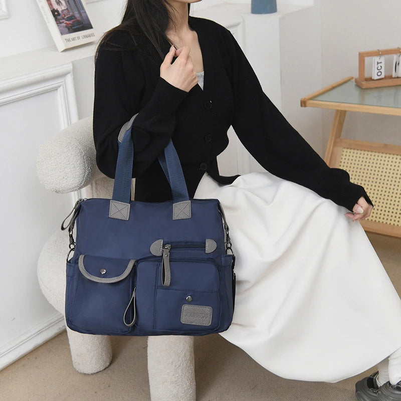 Nylon Waterproof Tote Bag | Large Capacity Mummy & Shoulder Bag Luxegan